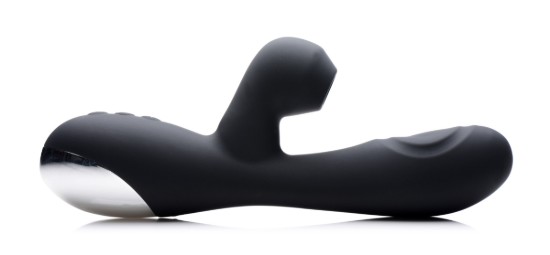 Picture of 10X Silicone Suction Rabbit Vibrator - Black