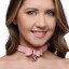 Picture of Sugar Kitty Cat Bell Collar - Pink/Silver