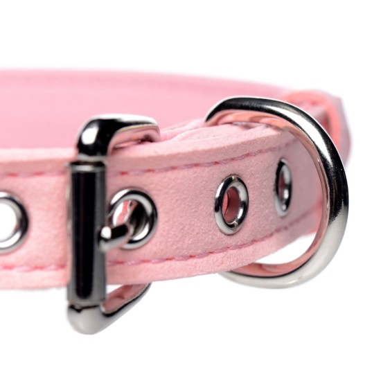 Picture of Sugar Kitty Cat Bell Collar - Pink/Silver
