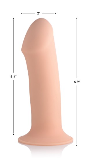 Picture of Squeezable Thick Phallic Dildo - Beige