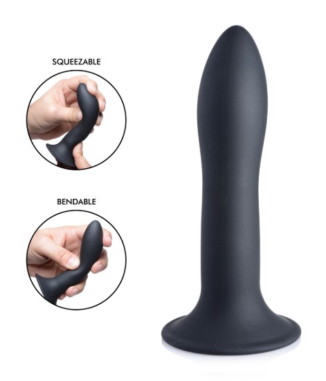 Picture of Squeezable Slender Dildo - Black