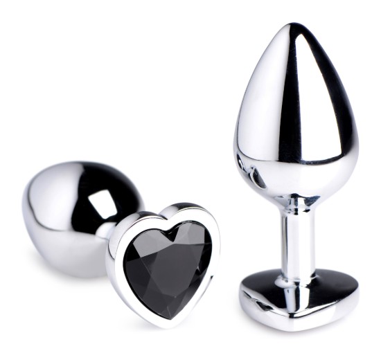 Picture of Black Heart Gem Anal Plug - Medium