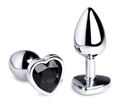 Picture of Black Heart Gem Anal Plug - Small