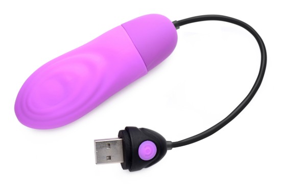 Picture of 7X Pulsing Rechargeable Silicone Vibrator - Purple