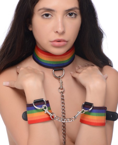 Picture of Kinky Pride Rainbow Bondage Set