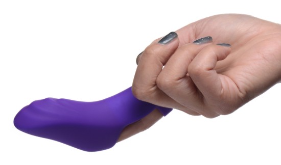 Picture of 7X Finger Bang Her Pro Silicone Vibrator - Purple