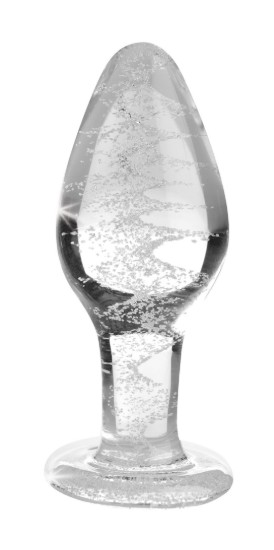 Picture of Glow-In-The-Dark Glass Anal Plug - Large