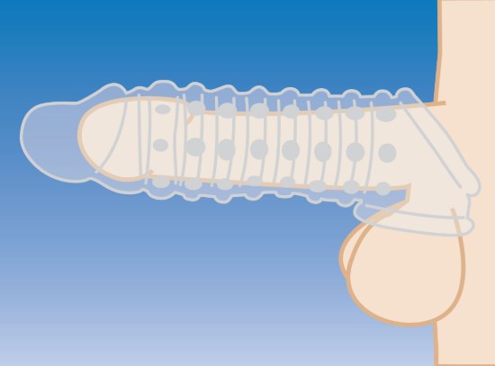 Picture of 1.5 Inch Penis Enhancer Sleeve - Clear