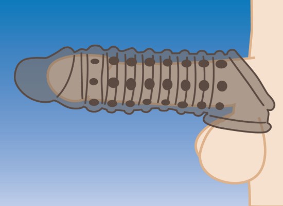 Picture of 1.5 Inch Penis Enhancer Sleeve - Smoke