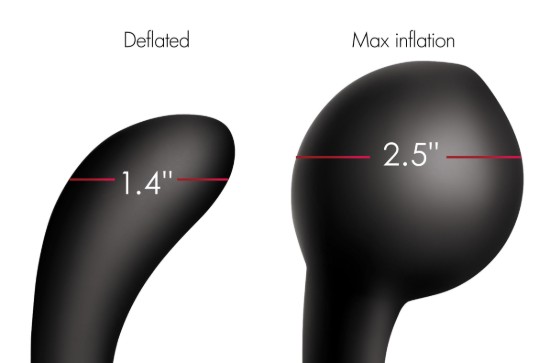 Picture of 10X Inflatable and Vibrating Silicone Prostate Plug