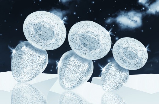 Picture of Glitter Gem Anal Plug Set - Silver