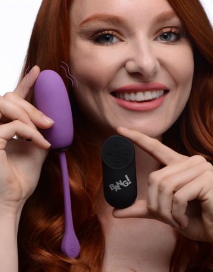 Picture of Remote Control 28X Silicone Plush Egg - Purple