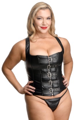 Picture of Lace-up Corset and Thong - XLarge