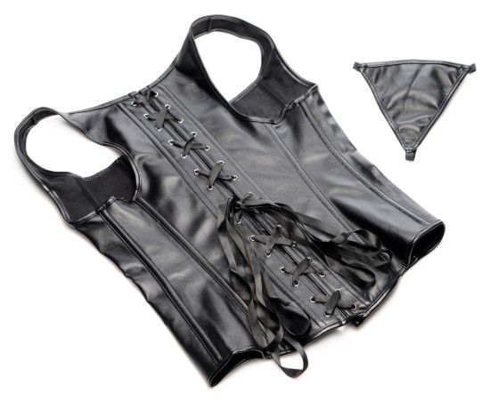 Picture of Lace-up Corset and Thong - XLarge