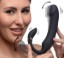 Picture of 10X Pleasure Pose Come Hither Silicone Vibrator with Poseable Clit Stimulator