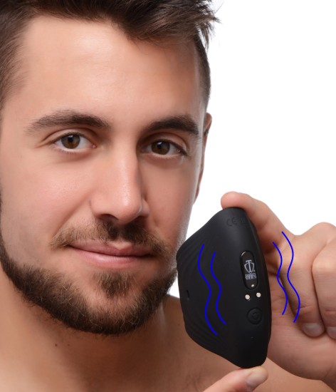 Picture of 10X Pleasure Stroke Vibrating Silicone Penis Sleeve