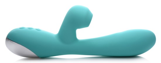 Picture of Shegasm 5 Star 7X Suction Come-Hither Silicone Rabbit - Teal