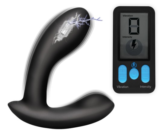 Picture of E-Stim Pro Silicone Vibrating Prostate Massager with Remote Control