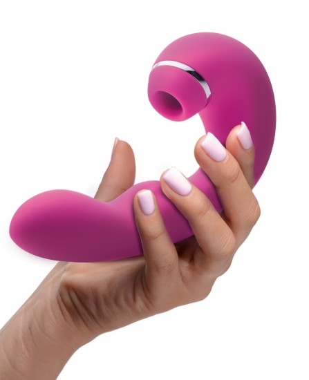 Picture of Shegasm 5 Star 10X Tapping G-Spot Silicone Vibrator with Suction - Pink
