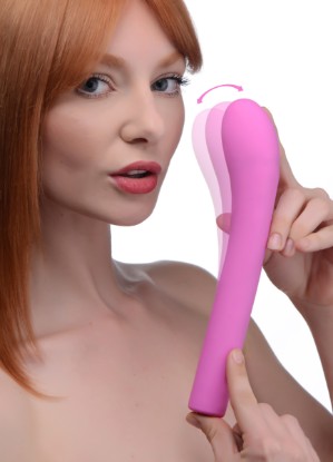 Picture of 5 Star 9X Come-Hither G-Spot Silicone Vibrator - Pink