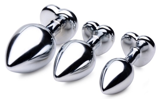 Picture of Red Heart Gem Anal Plug Set