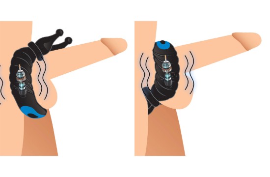 Picture of 10X Cobra Dual Stimulation Silicone Cock Ring