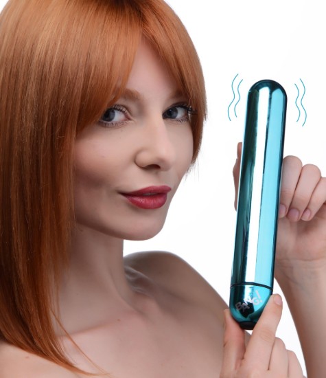 Picture of XL Vibrating Metallic Bullet - Blue