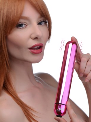 Picture of XL Vibrating Metallic Bullet - Pink