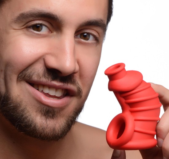 Picture of Red Chamber Silicone Chastity Cage