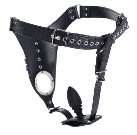 Picture of Male Chastity Harness with Silicone Anal Plug