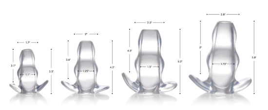 Picture of Clear View Hollow Anal Plug - XL