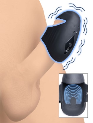 Picture of 8X Vibrating Silicone Penis Head Stimulator