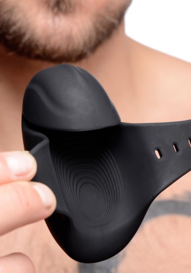 Picture of 8X Vibrating Silicone Penis Head Stimulator