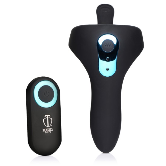 Picture of Power Taint 7X Silicone Cock and Ball Ring with Remote