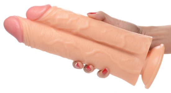 Picture of Double Stuffer 10 Inch Dildo - Light