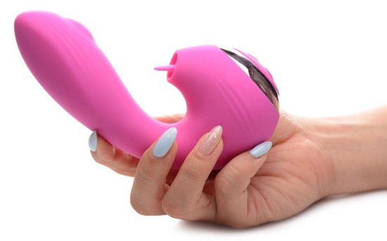 Picture of 10X Licking G-Throb Rechargeable Silicone Vibrator