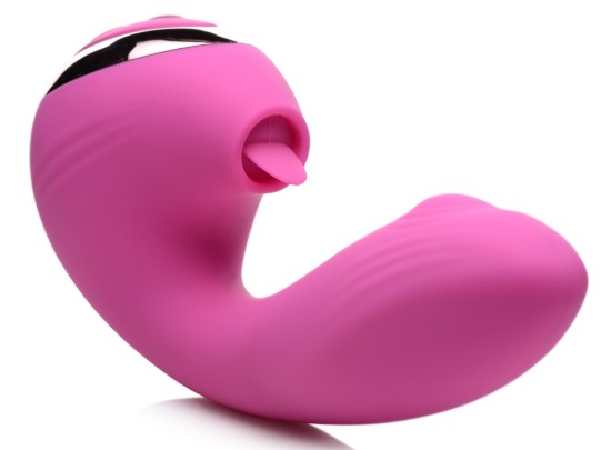 Picture of 10X Licking G-Throb Rechargeable Silicone Vibrator