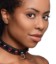 Picture of Fierce Vixen Leather Choker with Rhinestones - Red