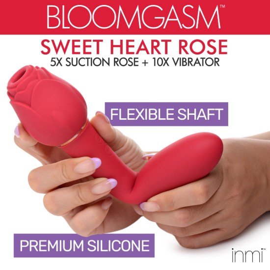 Picture of Bloomgasm Sweet Heart Rose Clit Suction Vibrator