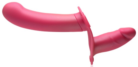 Picture of 28X Double Diva 1.5 Inch Double Dildo with Harness and Remote Control - Pink