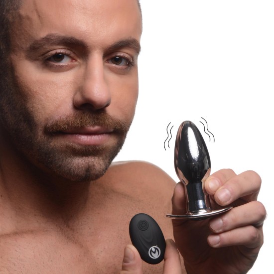 Picture of Chrome Blast 7X Rechargeable Butt Plug with Remote Control - Small