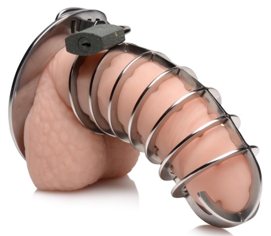 Picture of Stainless Steel Spiked Chastity Cage