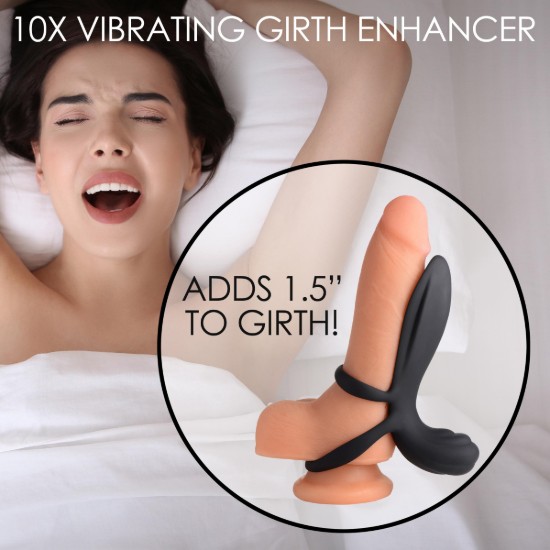 Picture of 10X Silicone Vibrating Girth Enhancer with Remote Control