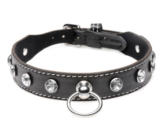 Picture of Rhinestone Choker with O-Ring - Clear