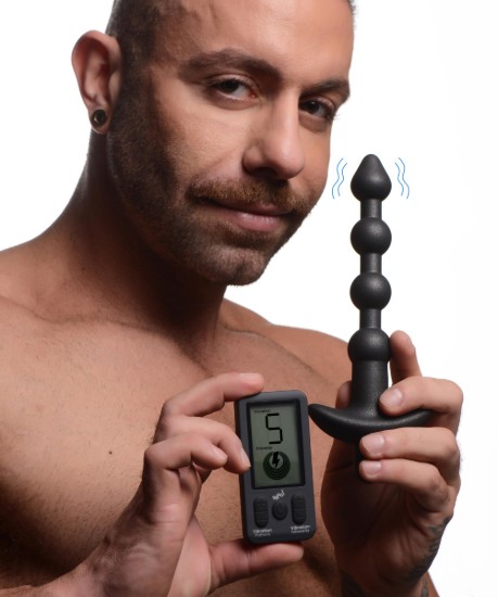 Picture of 25X Vibrating Silicone Anal Beads with Remote Control