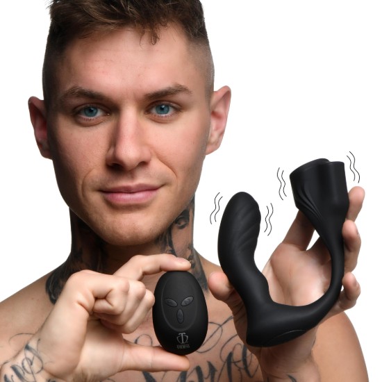 Picture of 7X Silicone Prostate Plug with Ball Stretcher and Remote