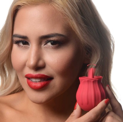 Picture of Bloomgasm Wild Violet 10X Silicone Clit Licking Stimulator - Red