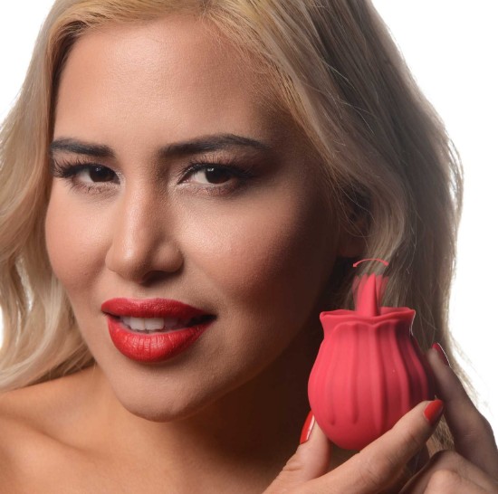 Picture of Bloomgasm Wild Violet 10X Silicone Clit Licking Stimulator - Red