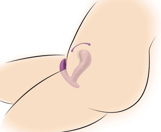 Picture of G-Rocker 10X Come Hither Silicone Vibrator with Remote Control