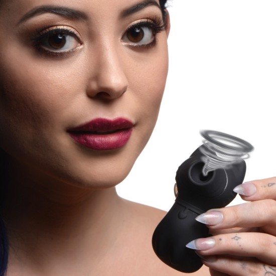 Picture of Sucky Kitty Silicone Clitoral Stimulator - Black